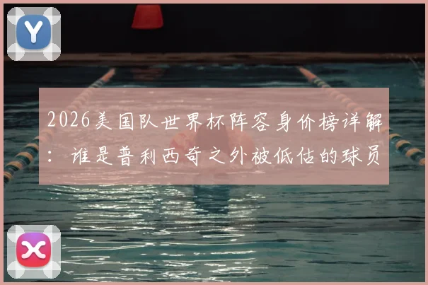 2026美国队世界杯阵容身价榜详解：谁是普利西奇之外被低估的球员？